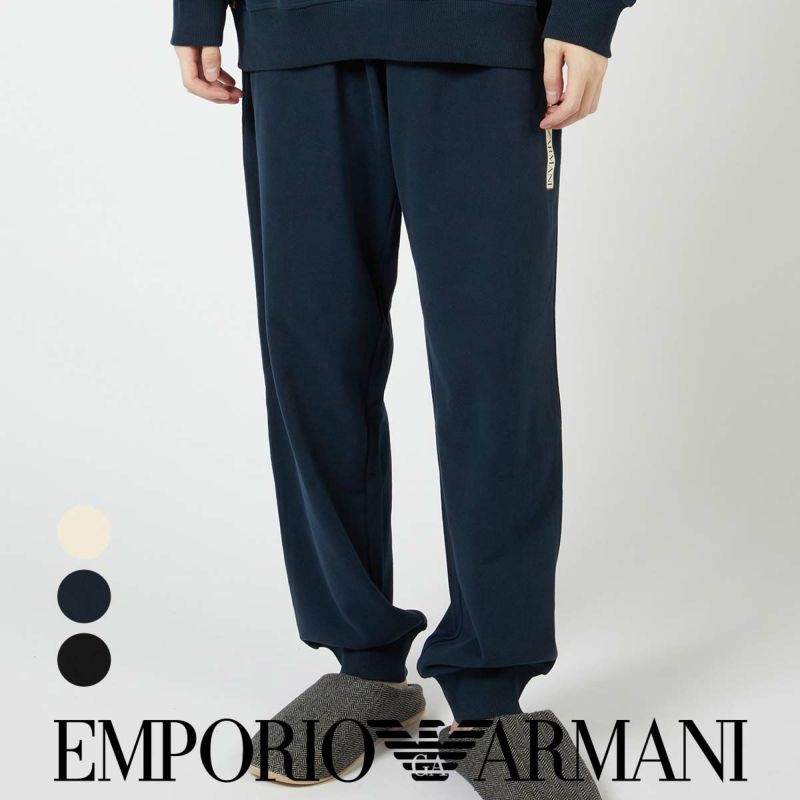 EMPORIOARMANIエンポリオアルマーニBRUSHEDTERRYコットン100%ロングパンツスウェットパンツメンズ男性メンズパンツEUサイズプレゼント無料ラッピングギフト54085730公式ショップ正規ライセンス商品