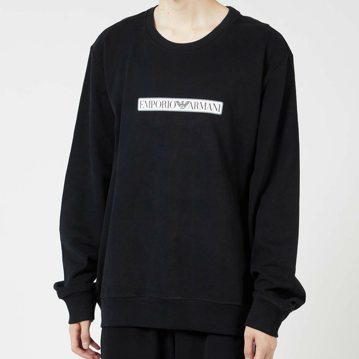 EMPORIO ARMANI エンポリオ アルマーニ BRUSHED TERRY PO CREWNECK 