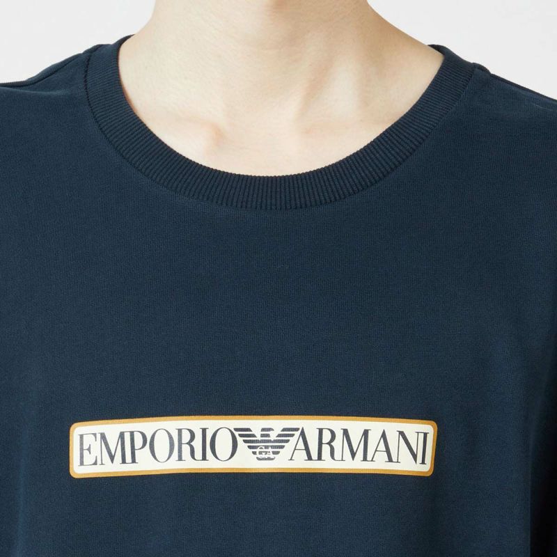 EMPORIOARMANIエンポリオアルマーニBRUSHEDTERRYPOCREWNECKコットン100%クルーネック長袖プルオーバースウェットシャツメンズ男性トレーナーメンズEUサイズプレゼント無料ラッピングギフト54085735公式ショップ正規ライセンス商品