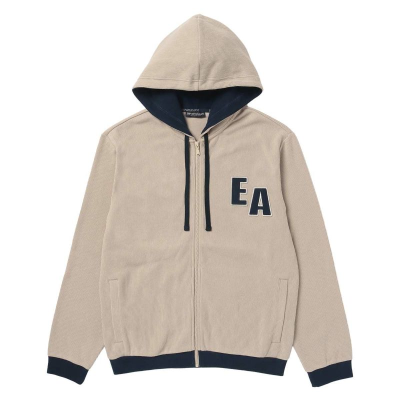 EMPORIOARMANIエンポリオアルマーニCORDUROYFLEECEFZHOODIEコーデュロイフリースフーディージャケット前開きジップアップパーカーメンズ男性EUサイズプレゼント無料ラッピングギフト54085860公式ショップ正規ライセンス商品