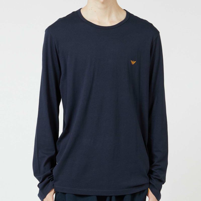 EMPORIO ARMANI エンポリオ アルマーニ PURE COTTON LONG T-SHIRT コットン100％ クルーネック 長袖 Tシャツ  EUサイズ メンズ 54087223