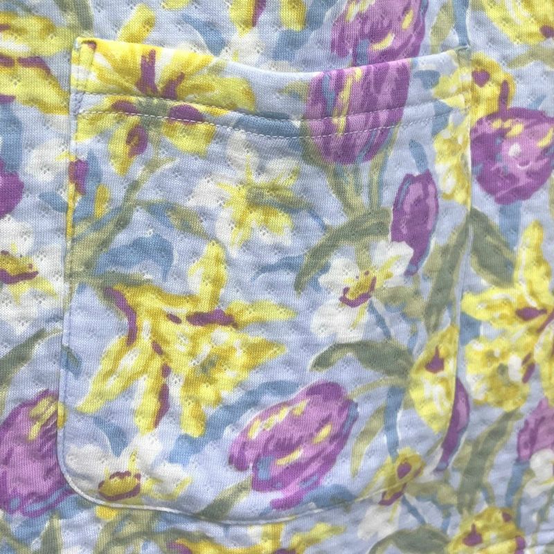 LAURA ASHLEY チューリップス バンチェッドロージズ柄 長袖 前