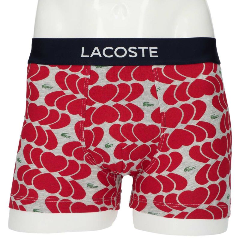 LACOSTEラコステHEARTTRUNKCOTTONハートコットンボクサーパンツ前閉じ男性メンズプレゼント贈答ギフト53135993公式ショップ正規ライセンス商品