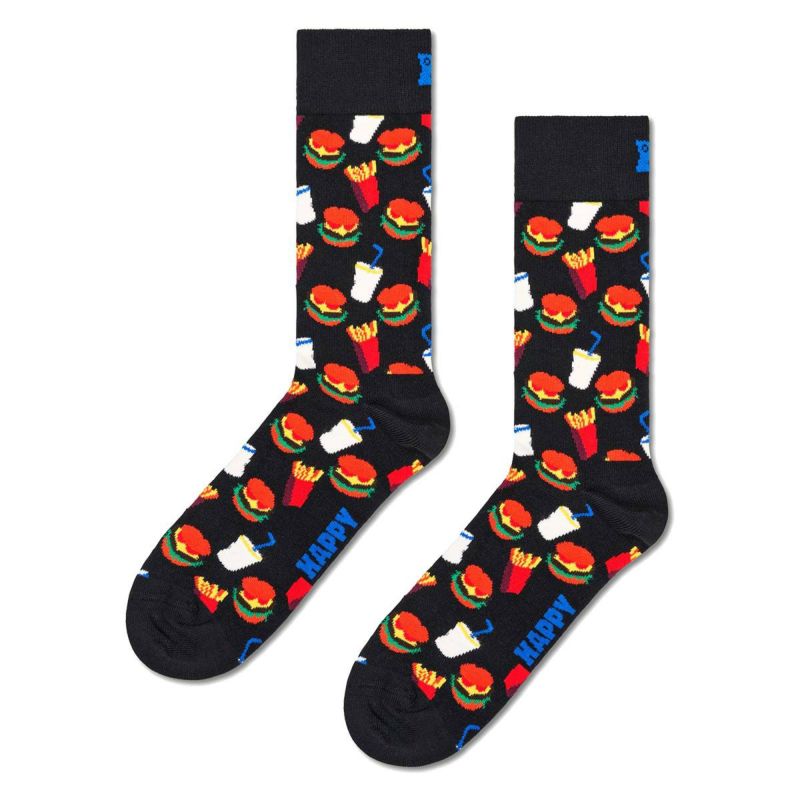 HappySocksハッピーソックスHamburger（ハンバーガー）クルー丈ソックス靴下ユニセックスメンズ＆レディースプレゼント無料ラッピングギフト10201108