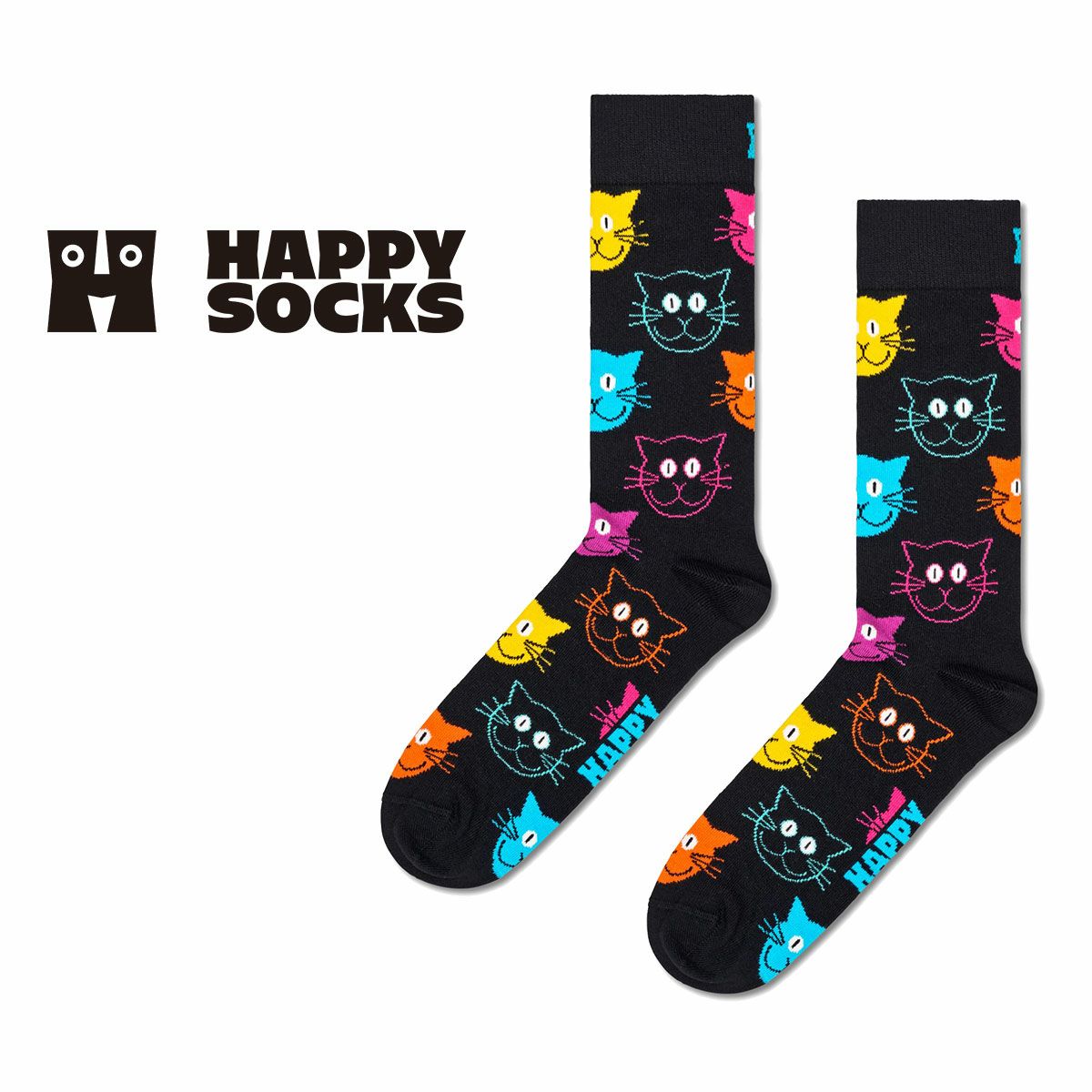 Happy Socks ハッピーソックス Dog (ドッグ)クルー丈 ソックス 靴下