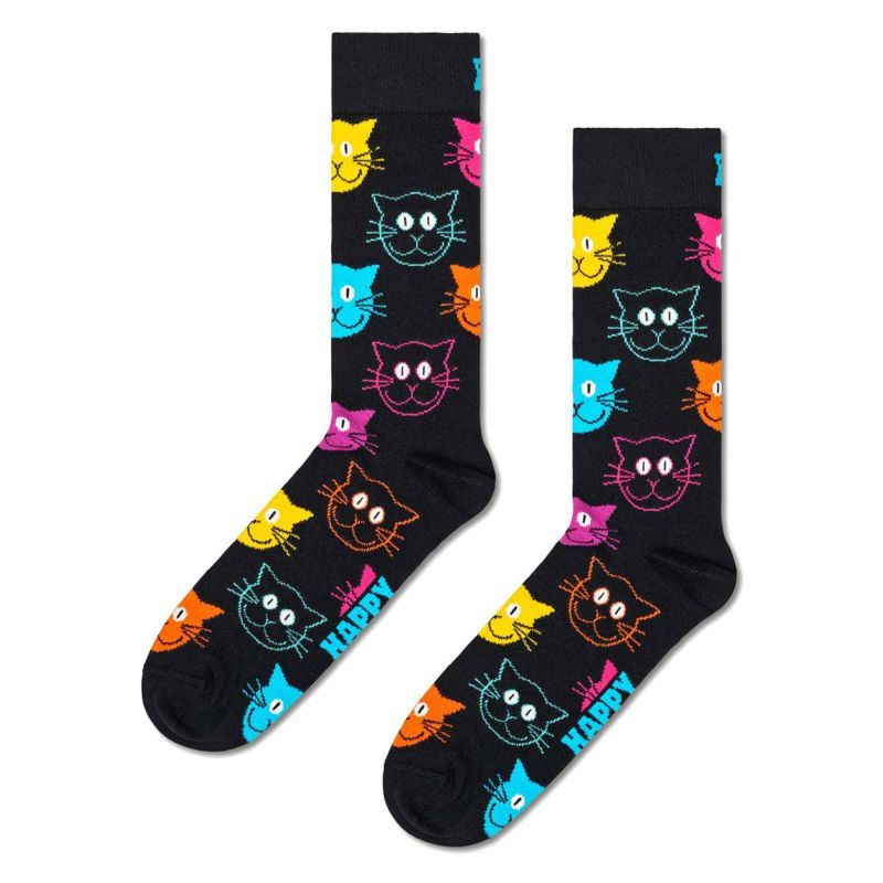 HappySocksハッピーソックスCat（キャット）クルー丈ソックス靴下ユニセックスメンズ＆レディースプレゼント無料ラッピングギフト10201111