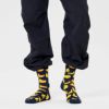 HappySocksハッピーソックスBanana（バナナ）クルー丈ソックス靴下ユニセックスメンズ＆レディースプレゼント無料ラッピングギフト10201113