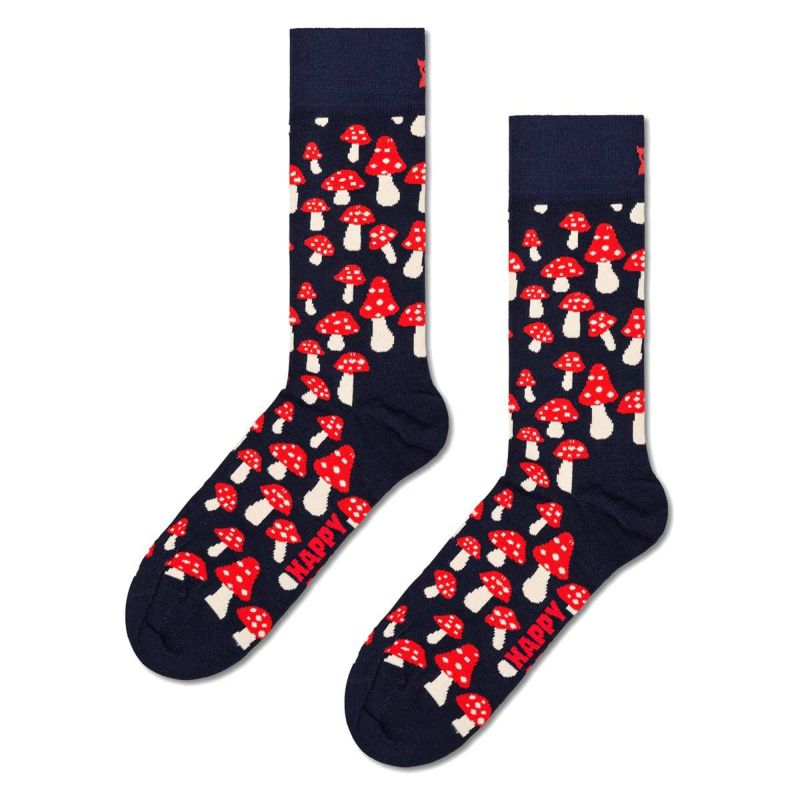 HappySocksハッピーソックスMushroom（マッシュルーム）クルー丈ソックス靴下ユニセックスメンズ＆レディースプレゼント無料ラッピングギフト10231068