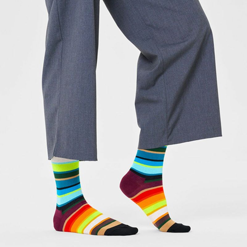 HappySocksハッピーソックスStripe（ストライプ）クルー丈ソックス靴下ユニセックスメンズ＆レディースプレゼント無料ラッピングギフト10231099