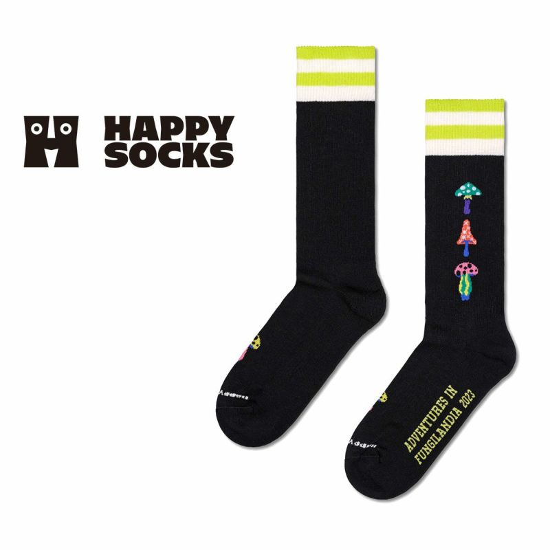 HappySocksハッピーソックスFungilandia2023（ファンギランディア2023）クルー丈ソックス靴下ユニセックスメンズ＆レディースプレゼント無料ラッピングギフト10231141