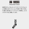 HappySocksハッピーソックスDistortedCheck（ディストゥーテッドチェック）クルー丈ソックス靴下ユニセックスメンズ＆レディースプレゼント無料ラッピングギフト10231159