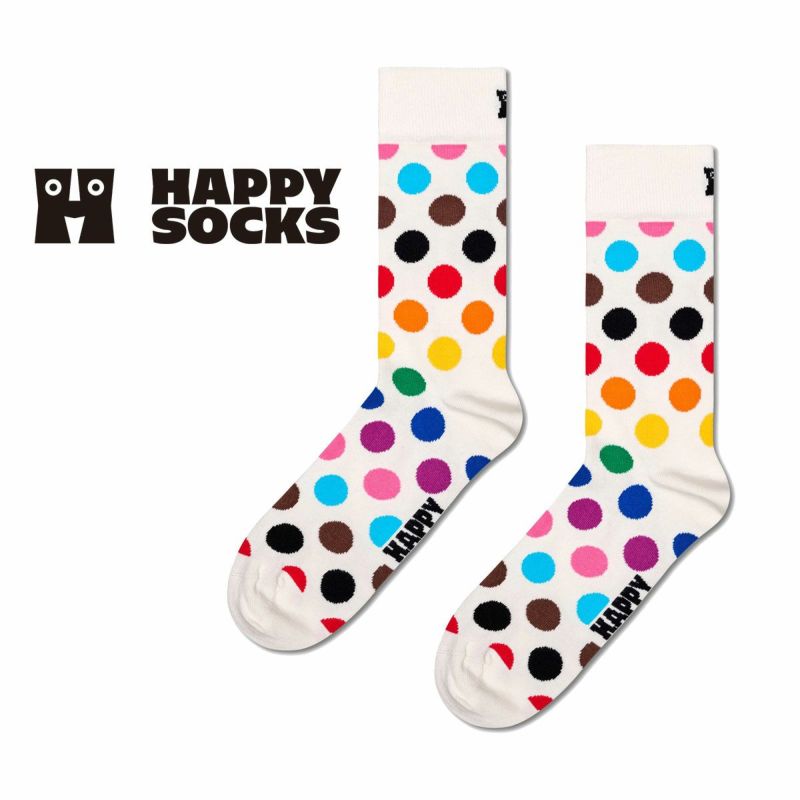 HappySocksハッピーソックスPrideDots（プライドドット）クルー丈ソックス靴下ユニセックスメンズ＆レディースプレゼント無料ラッピングギフト10231165