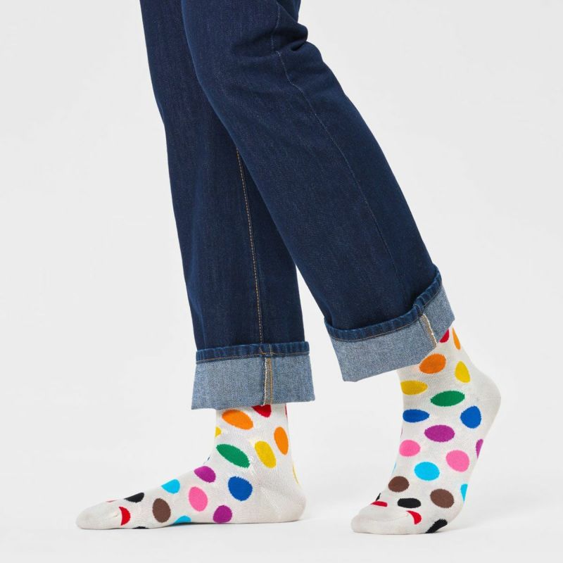 HappySocksハッピーソックスPrideDots（プライドドット）クルー丈ソックス靴下ユニセックスメンズ＆レディースプレゼント無料ラッピングギフト10231165