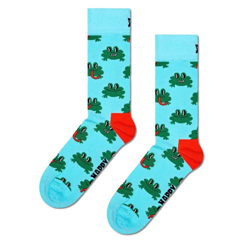 HappySocksハッピーソックスFrog（フロッグ）クルー丈ソックス靴下ユニセックスメンズ＆レディースプレゼント無料ラッピングギフト10231171