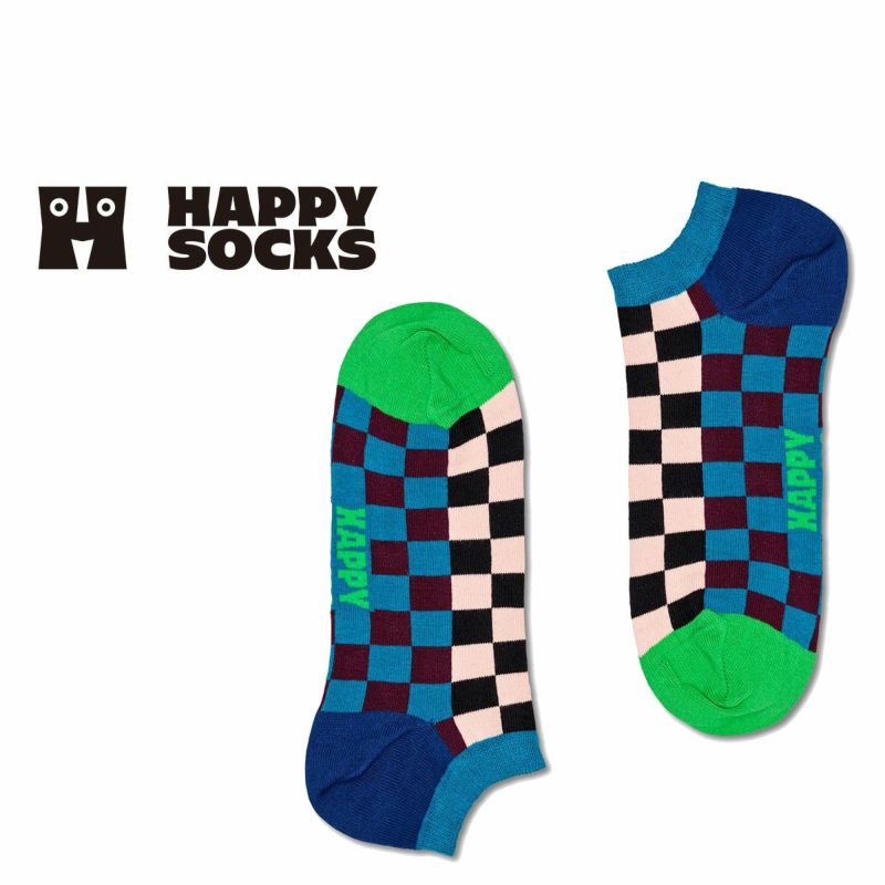 HappySocksハッピーソックスCheckerboardLow（チェッカーボード）スニーカー丈ソックス靴下ユニセックスメンズ＆レディースプレゼント無料ラッピングギフト10232026