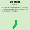 HappySocksハッピーソックスBeads1/2（ビーズ）ハーフクルー丈ソックス靴下ユニセックスメンズ＆レディースプレゼント無料ラッピングギフト10231161