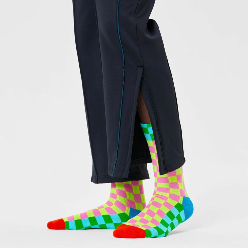 HappySocksハッピーソックスCheckerboard（チェッカーボード）クルー丈ソックス靴下ユニセックスメンズ＆レディースプレゼント無料ラッピングギフト10231094