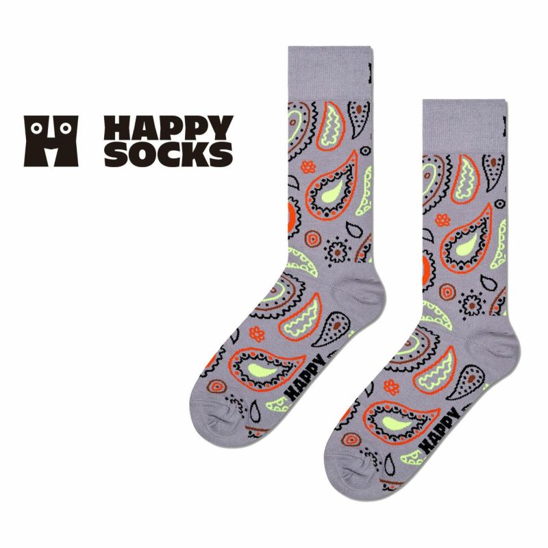 HappySocksハッピーソックスPaisley（ペイズリー）クルー丈ソックス靴下ユニセックスメンズ＆レディースプレゼント無料ラッピングギフト10231102