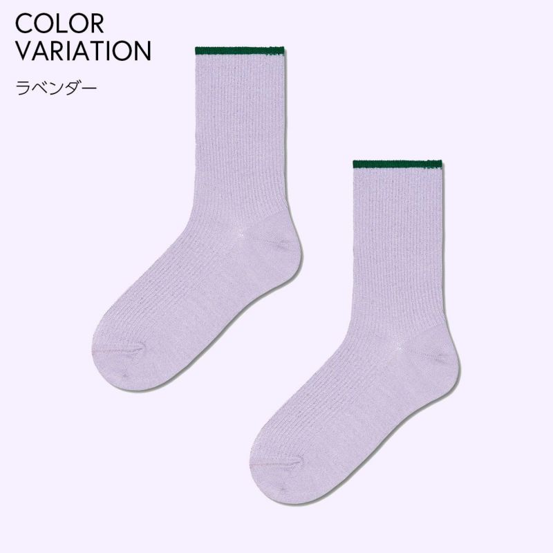 HappySocksハッピーソックスMariona（マリオナ）HYSTERIAヒステリアクルー丈ソックス靴下ユニセックスレディース10236015