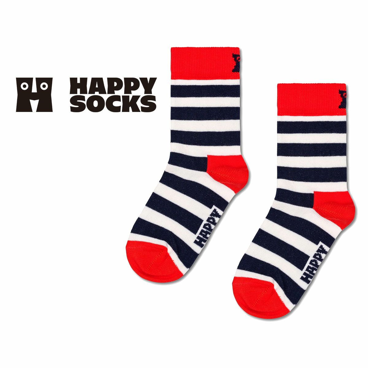 HappySocksハッピーソックスSTRIPE（ストライプ）子供クルー丈ソックス靴下KIDSジュニアキッズ12201107