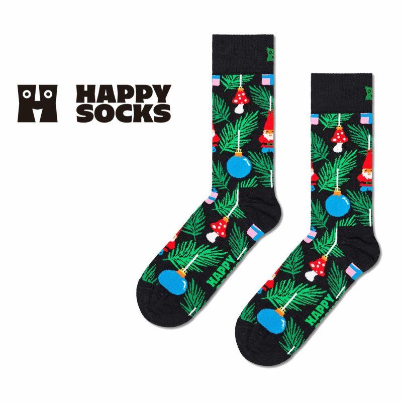 HappySocksハッピーソックスChristmasTreeDecoration（クリスマスツリーデコレーション）クルー丈ソックス靴下ユニセックスメンズ＆レディースプレゼント無料ラッピングギフト10231152