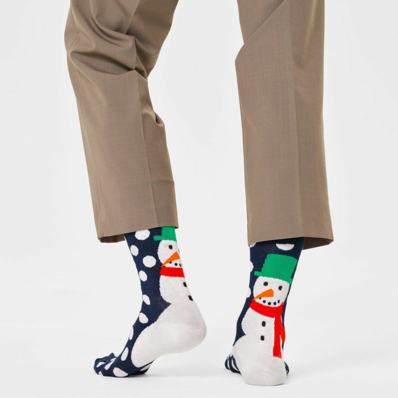 HappySocksハッピーソックスJumboSnowman（ジャンボスノーマン）クルー丈ソックス靴下ユニセックスメンズ＆レディースプレゼント無料ラッピングギフト10231155