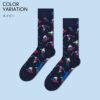HappySocksハッピーソックスSkiing（スキー）クルー丈ソックス靴下ユニセックスメンズ＆レディースプレゼント無料ラッピングギフト10231174