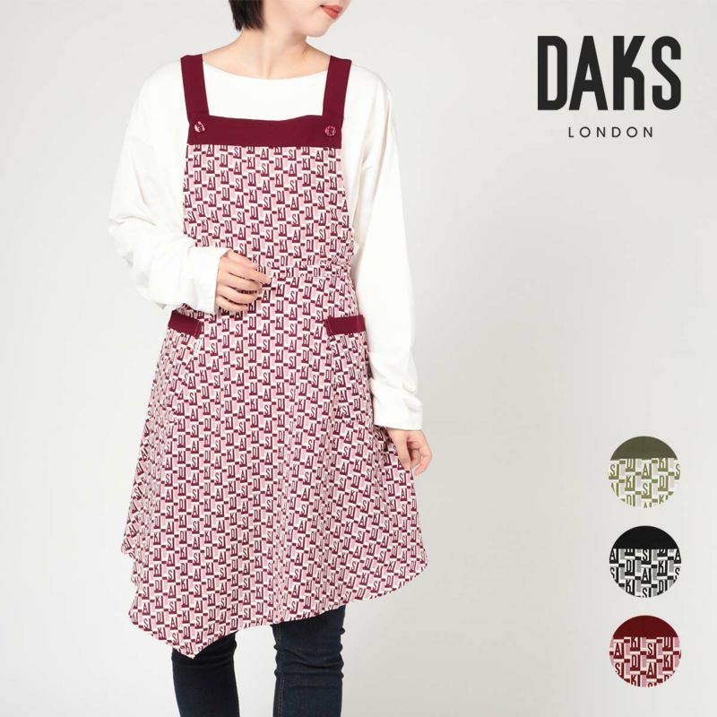 DAKS ダックス Geo monogram柄 ポリエステル100％ 後結び ロング エプロン レディース ギフト ラッピング 70093044 |  靴下 ソックス 通販のナイガイ公式オンラインショップ