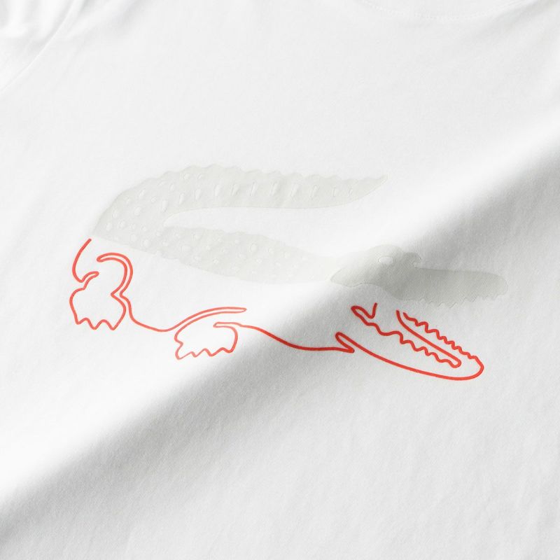 LACOSTE ラコステ CROCO PRINT T-SHIRTS グラフィカルクロコ クルー