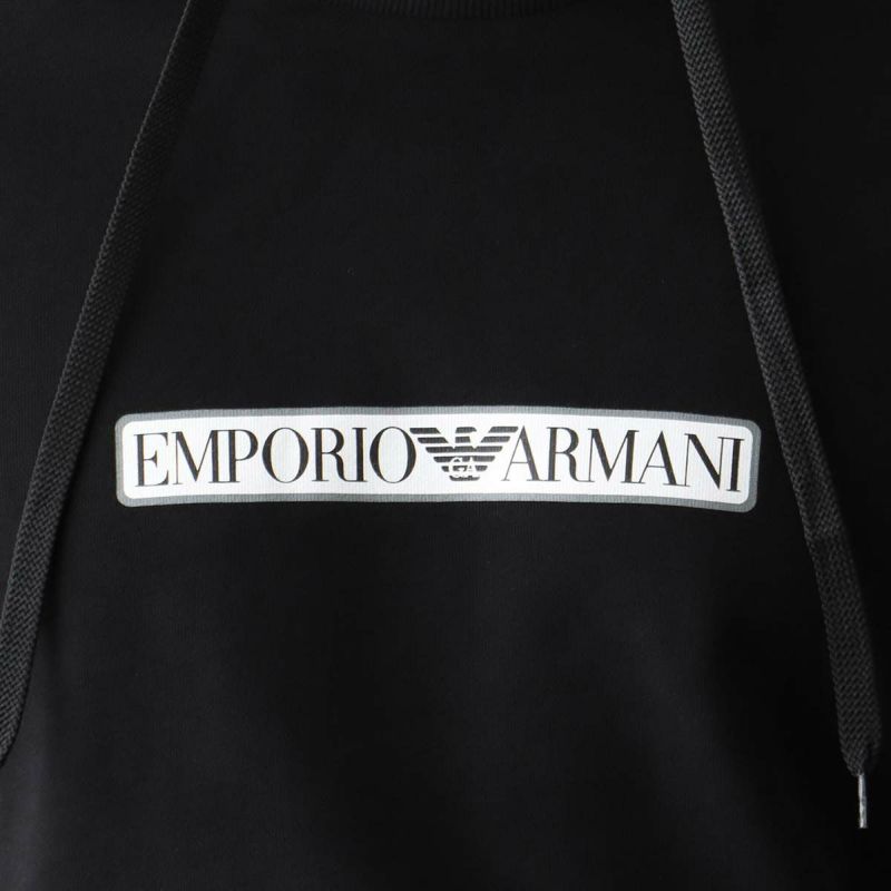 EMPORIOARMANIエンポリオアルマーニBRUSHEDTERRYPOHOODIEコットン100%長袖フーディースウェットパーカーメンズ男性EUサイズプレゼント無料ラッピングギフト54085732公式ショップ正規ライセンス商品