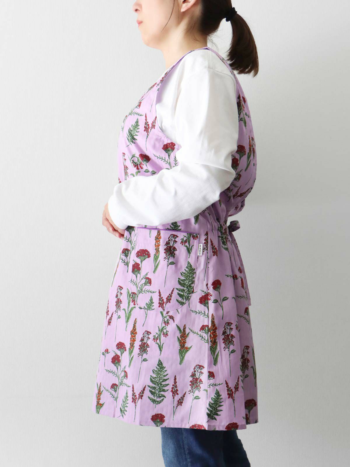 DAKS ダックス 形態安定加工 British Wildflower 綿100％ サテン