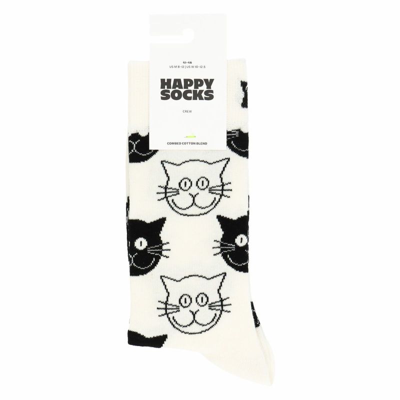 Happy Socks ハッピーソックス Cat (キャット)26-29.5cm クルー丈