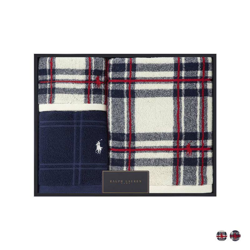 RALPH LAUREN HOME ラルフ ローレン ホーム Tallmadge Hill Plaid & Large Windowpane  ハンドタオル＆フェイスタオル＆バスタオルセット 90280014 | 靴下 ソックス 通販のナイガイ公式オンラインショップ