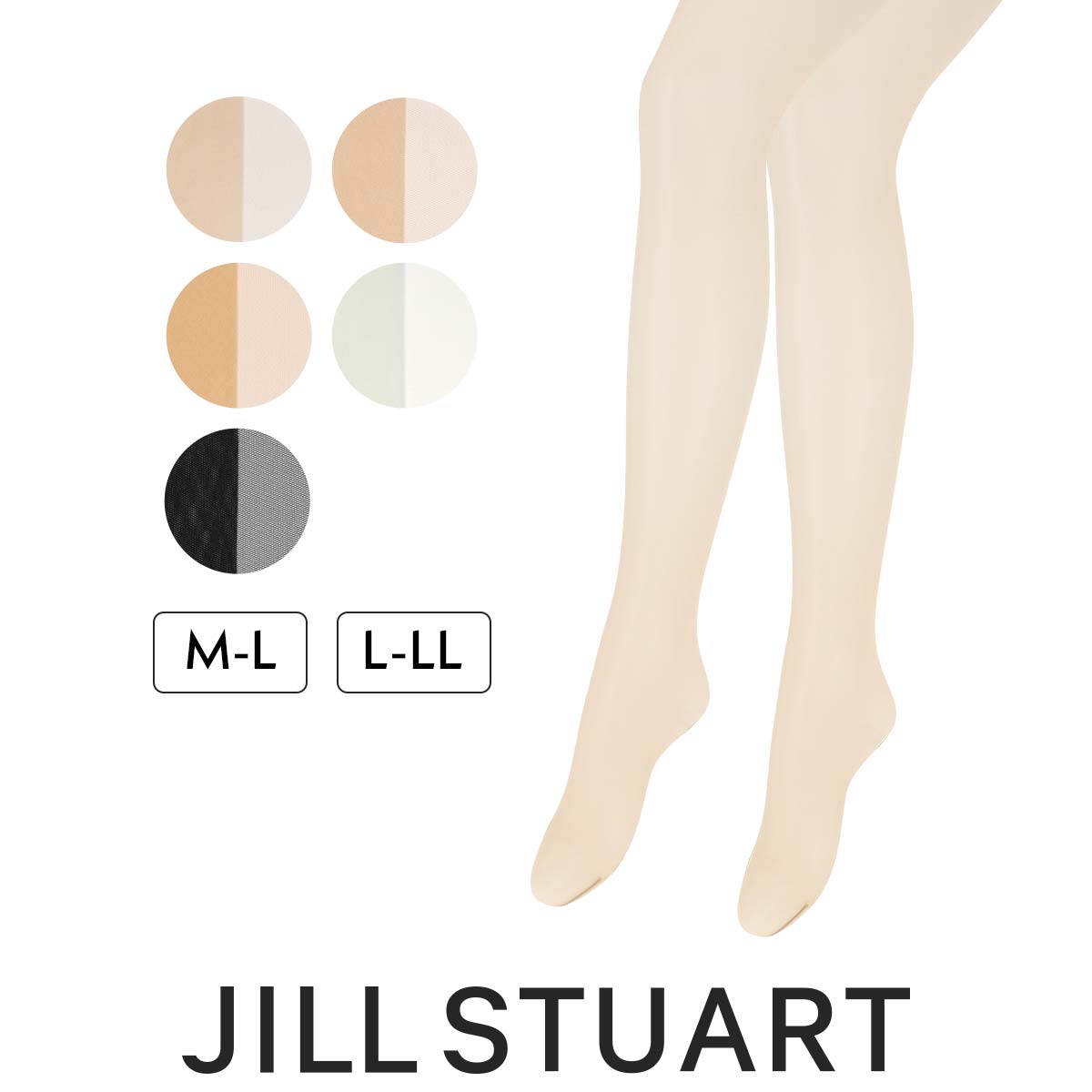 JILLSTUARTジルスチュアートストッキング日本製ブライトメッシュヒアルロン酸加工でなめらかな肌触りつま先スルーレディース婦人ソックスプレゼント贈答ギフト01055010