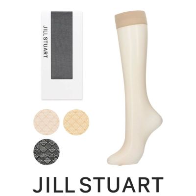 JILLSTUARTジルスチュアート日本製ブライトプチダイヤストッキングハイソックス靴下セパレート柄つま先スルーレディース女性婦人プレゼントギフト01055540