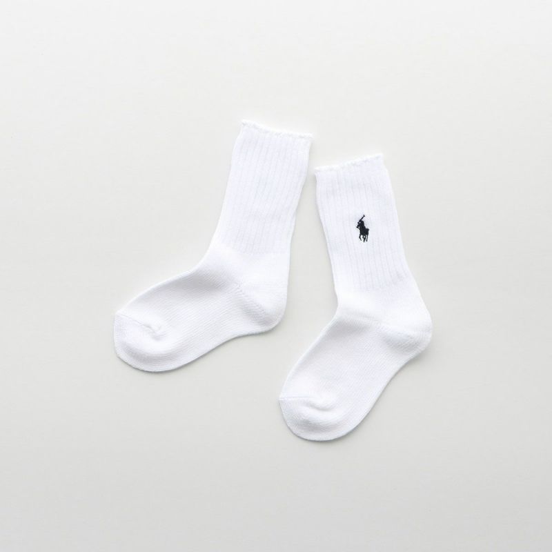 POLO RALPH LAUREN ポロ ラルフローレン 靴下 7310PK WHITE