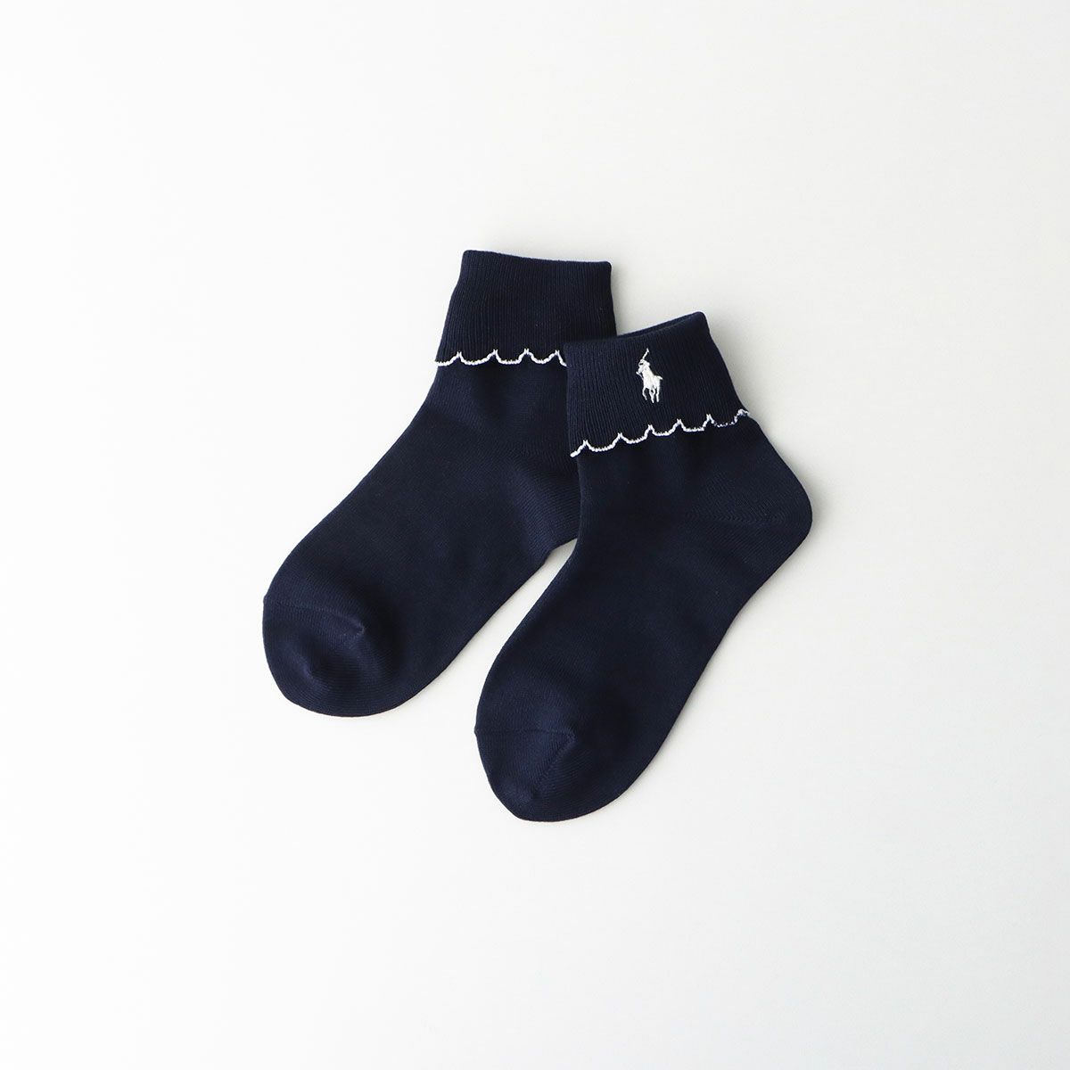 POLO RALPH LAUREN キッズ 折り返し ピコットミシン フリル ワン