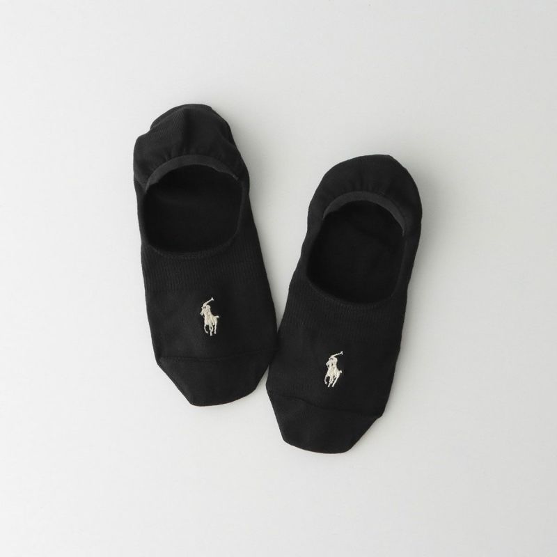 POLO RALPH LAUREN 綿混 深履き フットカバー 滑り止め付き