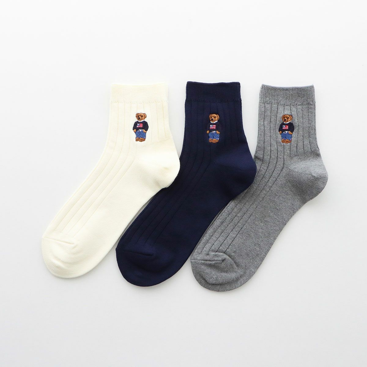 POLO RALPH LAUREN メンズ ポロベア刺繍入りリブ ミドルショート丈 