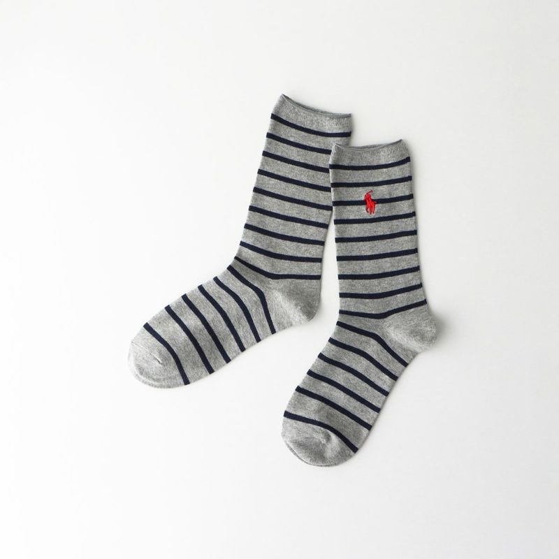 POLOラルフローレンソックス 23〜25 cm 5本指グレー 黒　ベージュ POLO RALPH LAUREN ポロ ラルフローレン 靴下 7125PK CHHAS 9-11
