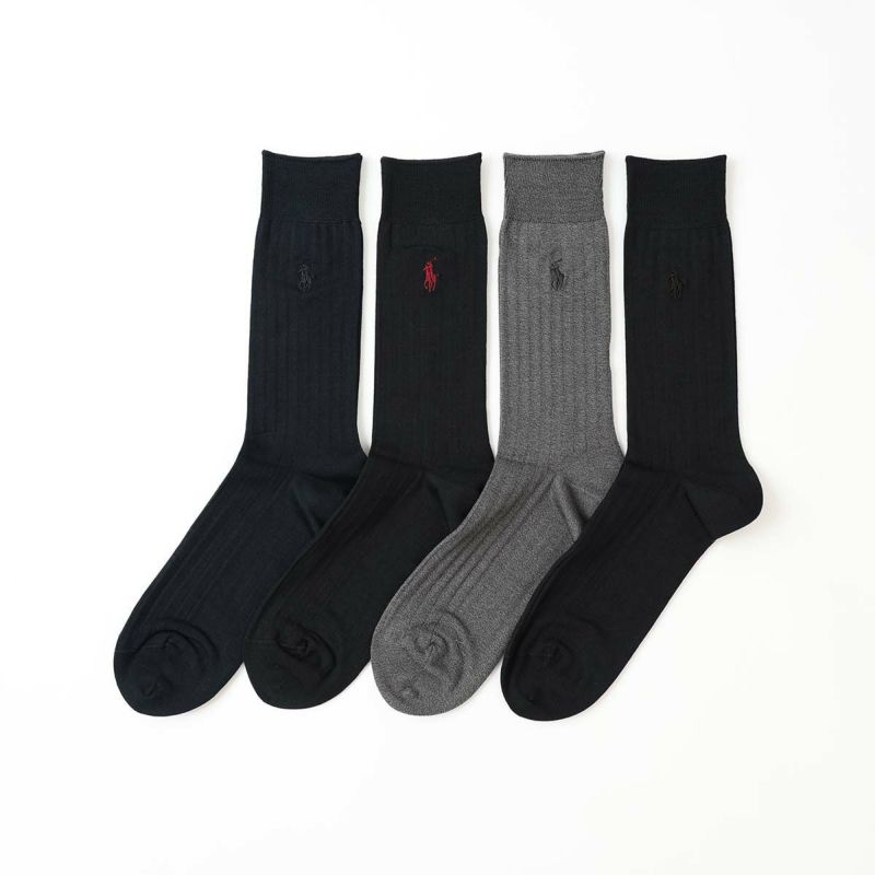 即日・匿名配送 POLO 紳士ソックス ブラック 6足セット 大量購入