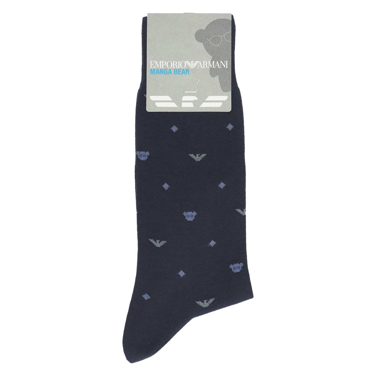 EMPORIOARMANIエンポリオアルマーニベア&イーグルレジメンタルドット柄クルー丈ビジネスソックスメンズ靴下男性紳士プレゼントギフト02312535