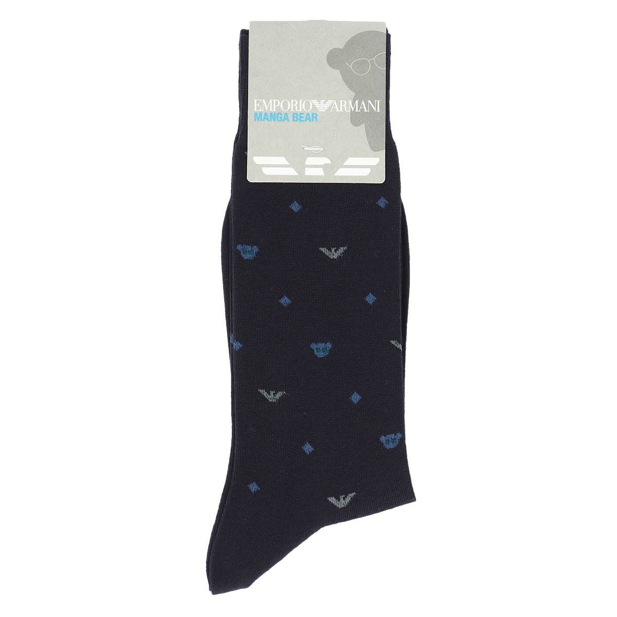 EMPORIOARMANIエンポリオアルマーニベア&イーグルレジメンタルドット柄クルー丈ビジネスソックスメンズ靴下男性紳士プレゼントギフト02312535