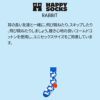 HappySocksハッピーソックスRABBIT（ラビット）クルー丈ソックス靴下ユニセックスメンズ＆レディースプレゼント無料ラッピングギフト10240016