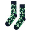 HappySocksハッピーソックスDancingFlower(ダンシングフラワー)ブラッククルー丈ソックス靴下ユニセックスメンズ＆レディースプレゼント無料ラッピングギフト10240042