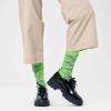 HappySocksハッピーソックスCrocodile(クロコダイル)グリーンワニクルー丈ソックス靴下ユニセックスメンズ＆レディースプレゼント無料ラッピングギフト10240045