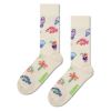 HappySocksハッピーソックスSummerLo-Fi(サマーローファイ)ホワイトクルー丈ソックス靴下ユニセックスメンズ＆レディースプレゼント無料ラッピングギフト10240060