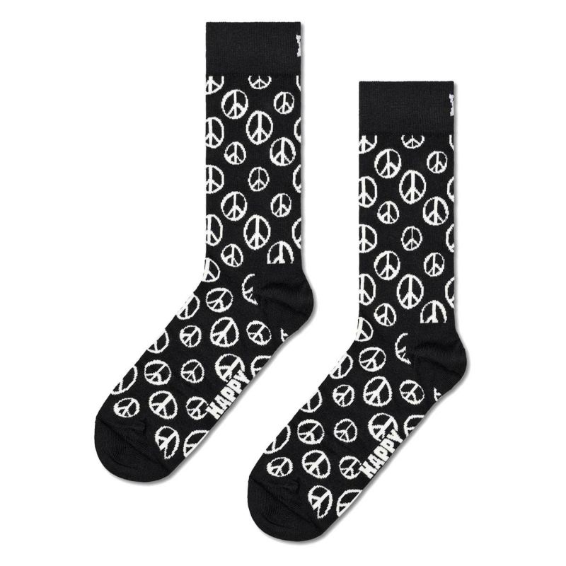 【3足セット】HappySocksハッピーソックスメンズ＆レディースプレゼント無料ラッピングギフト3-PACKBlackAndWhiteCREWブラック＆ホワイト３足組ギフトボックスクルー丈ソックス靴下10240038