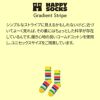 HappySocksハッピーソックスメンズ＆レディースプレゼント無料ラッピングギフトGradientStripeSockグラデーションストライプ柄クルー丈ソックス靴下10240093