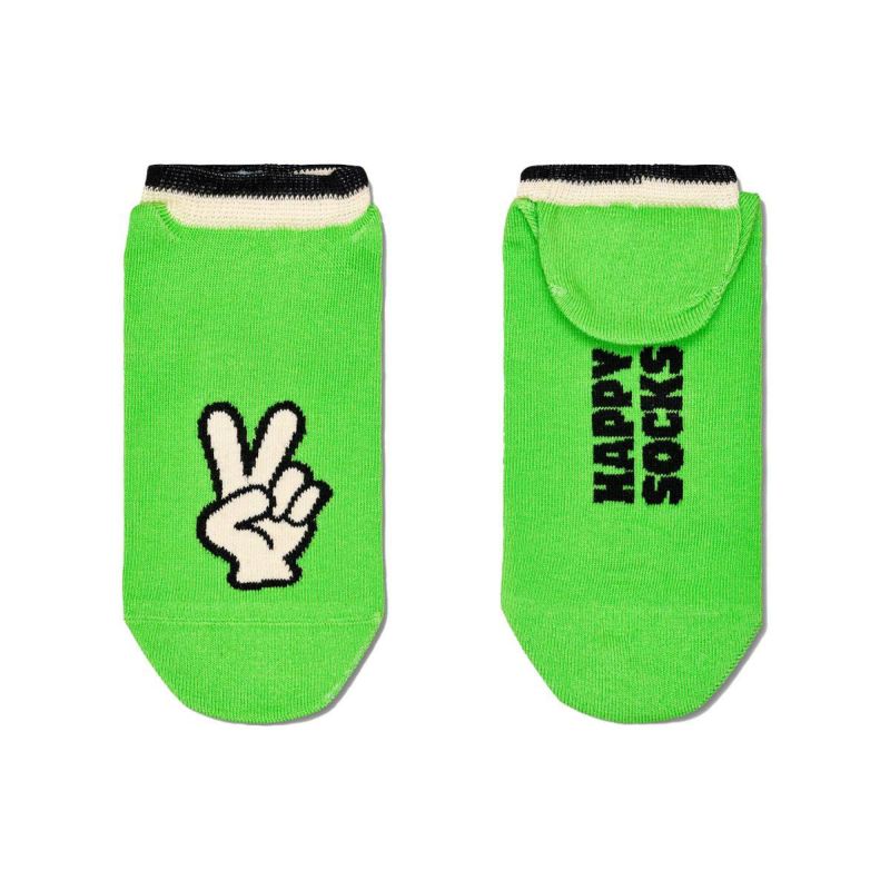 HappySocksハッピーソックスPeaceSignNoShow(ピースサインノーショウ)スニーカー丈ソックス靴下ユニセックスメンズ＆レディースプレゼント無料ラッピングギフト10240114